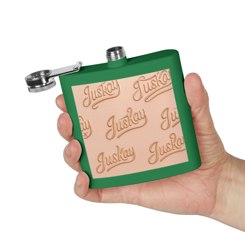 Stainless Steel Flask, 6oz - JusKay Design