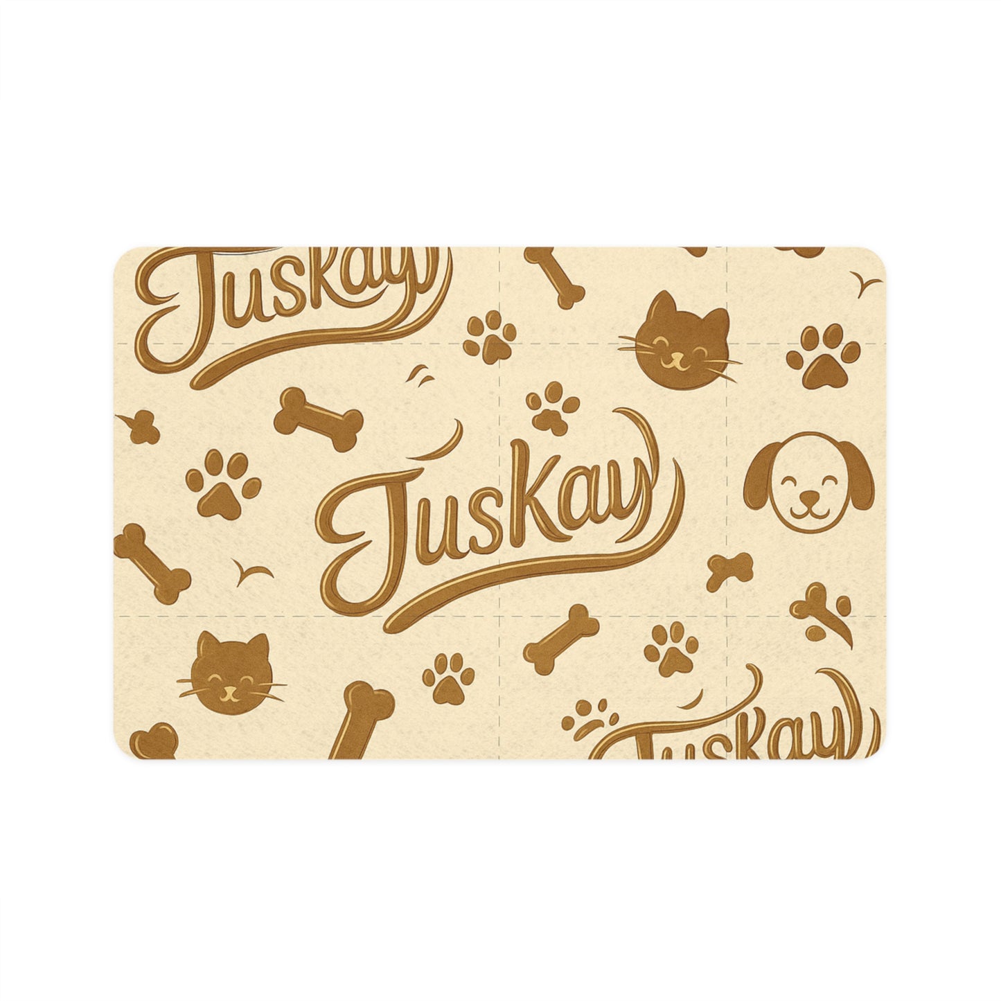 Stylish Pet Food Mat Cat & Dog | Juskay Design