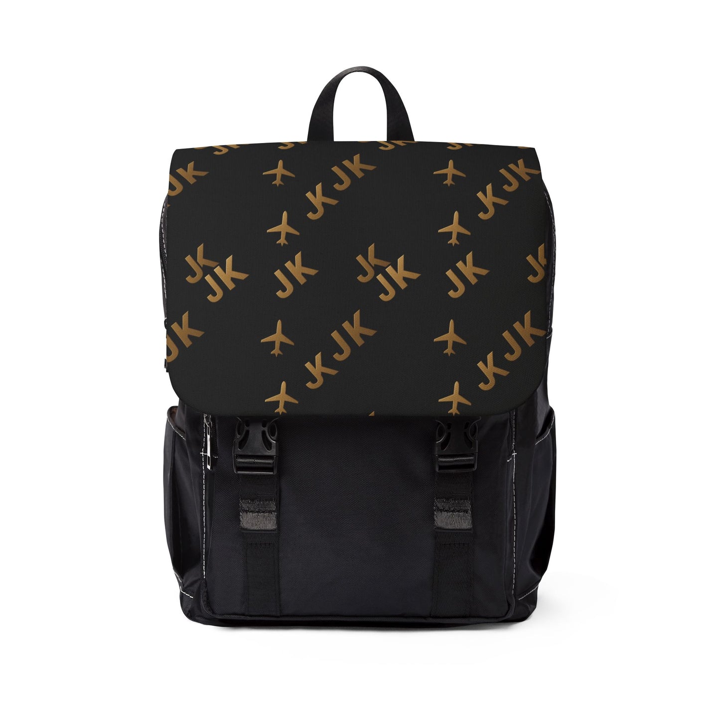Shoulder Travel Backpack| JusKay Design (Black)