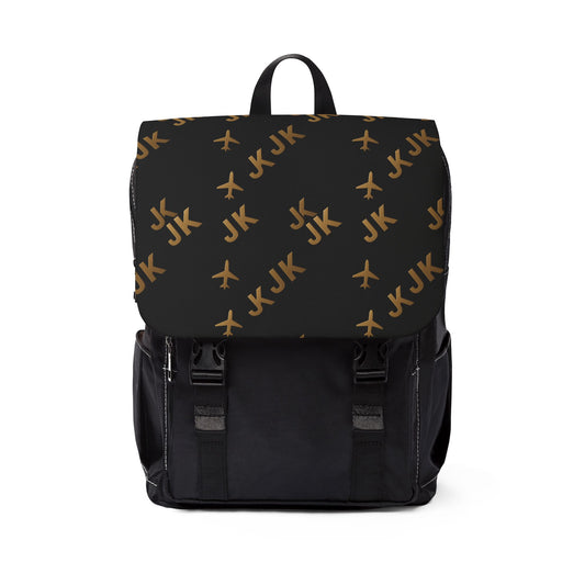 Shoulder Travel Backpack| JusKay Design (Black)