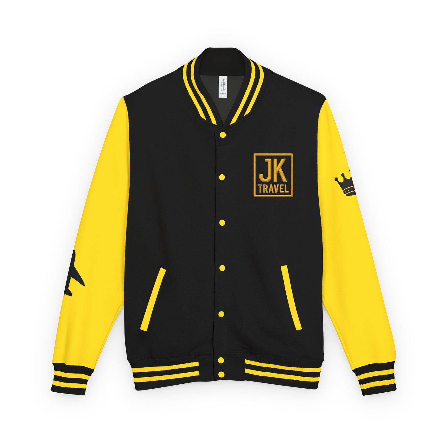Jetsetter | Gold Edition | Heavyweight Letterman Jacket - JusKay Design