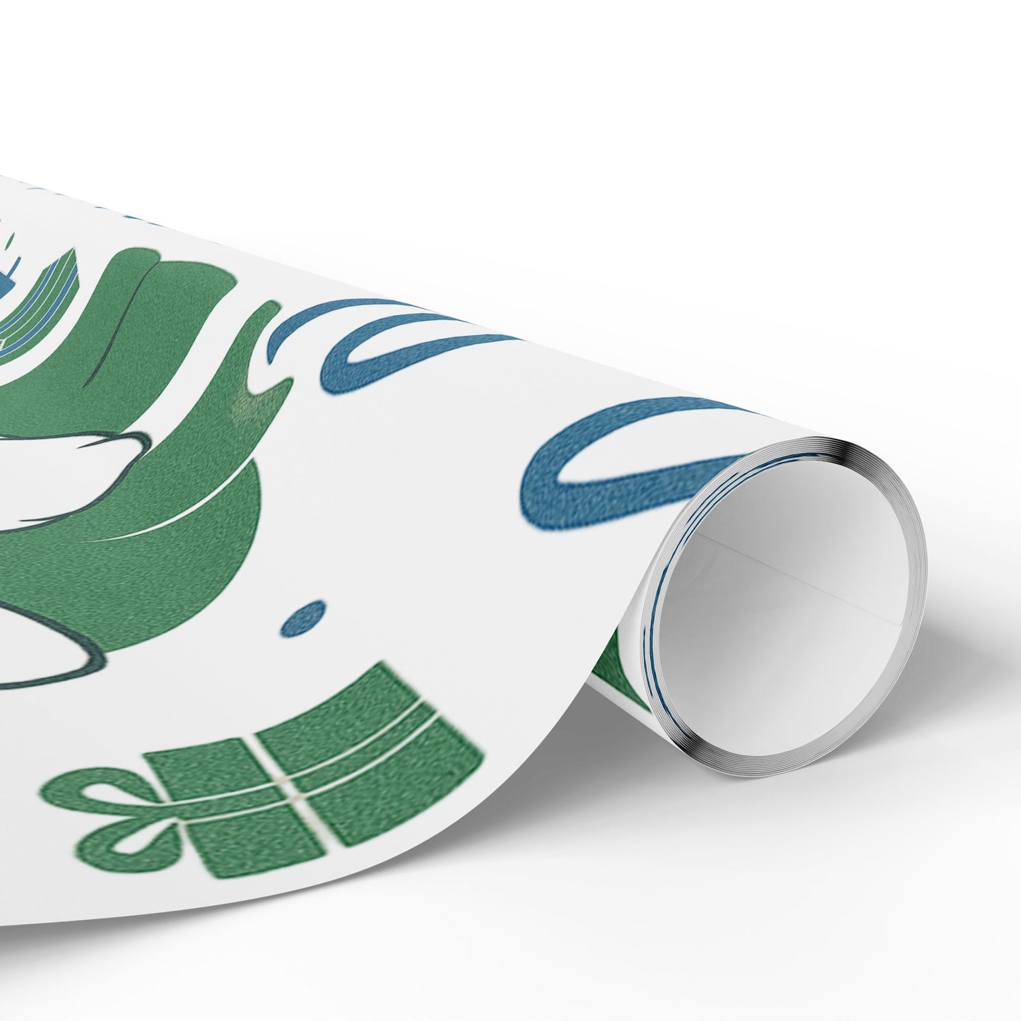 Black Santa | Holiday Wrapping Paper | JusKay Travels Design