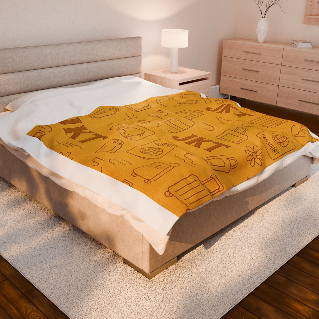 Plush Travel Blanket - Juskay Design