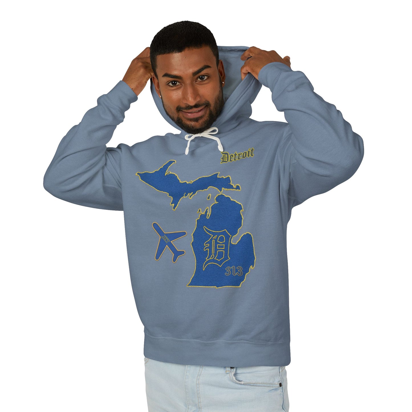 Jetsetter Hoodie | Detroit Edition - Michigan Map Travel Pullover