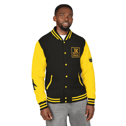 Jetsetter | Gold Edition | Heavyweight Letterman Jacket - JusKay Design