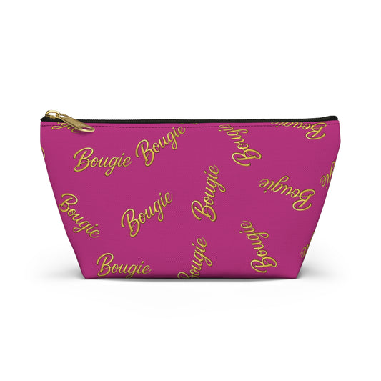 Bougie JusKay Pink Accessory Pouch — T‑Bottom Makeup Bag