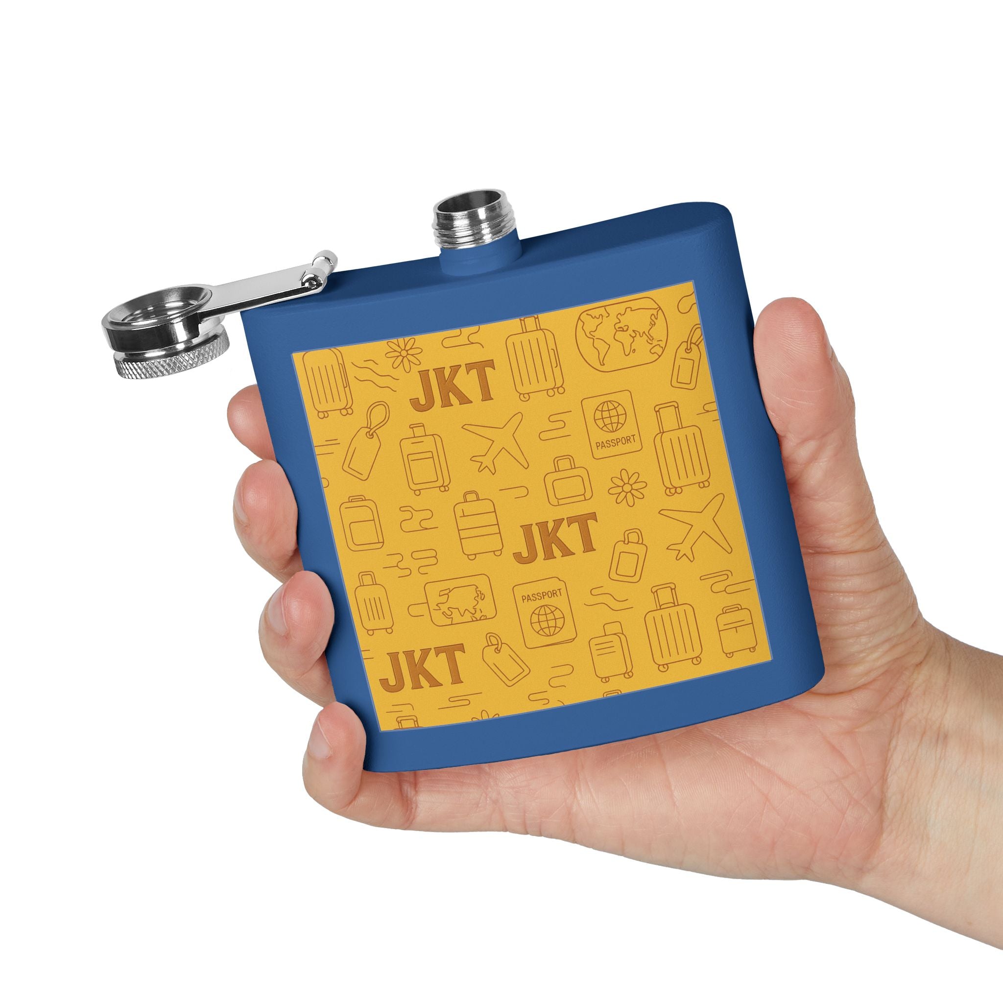 Stainless Steel Flask, 6oz - JusKay Design