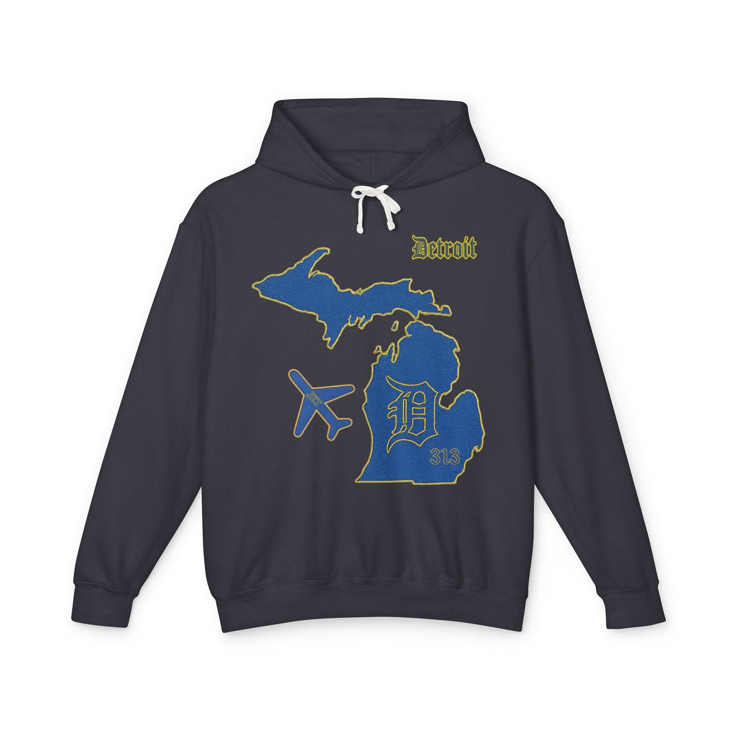 Jetsetter Hoodie | Detroit Edition - Michigan Map Travel Pullover