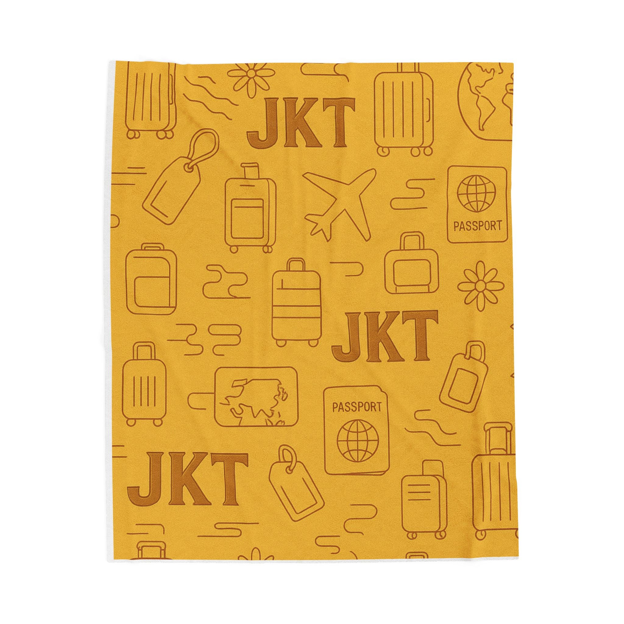 Plush Travel Blanket - Juskay Design