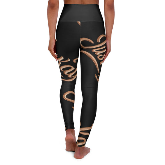 Luxe Pattern High Waisted Yoga Leggings | JusKay Design
