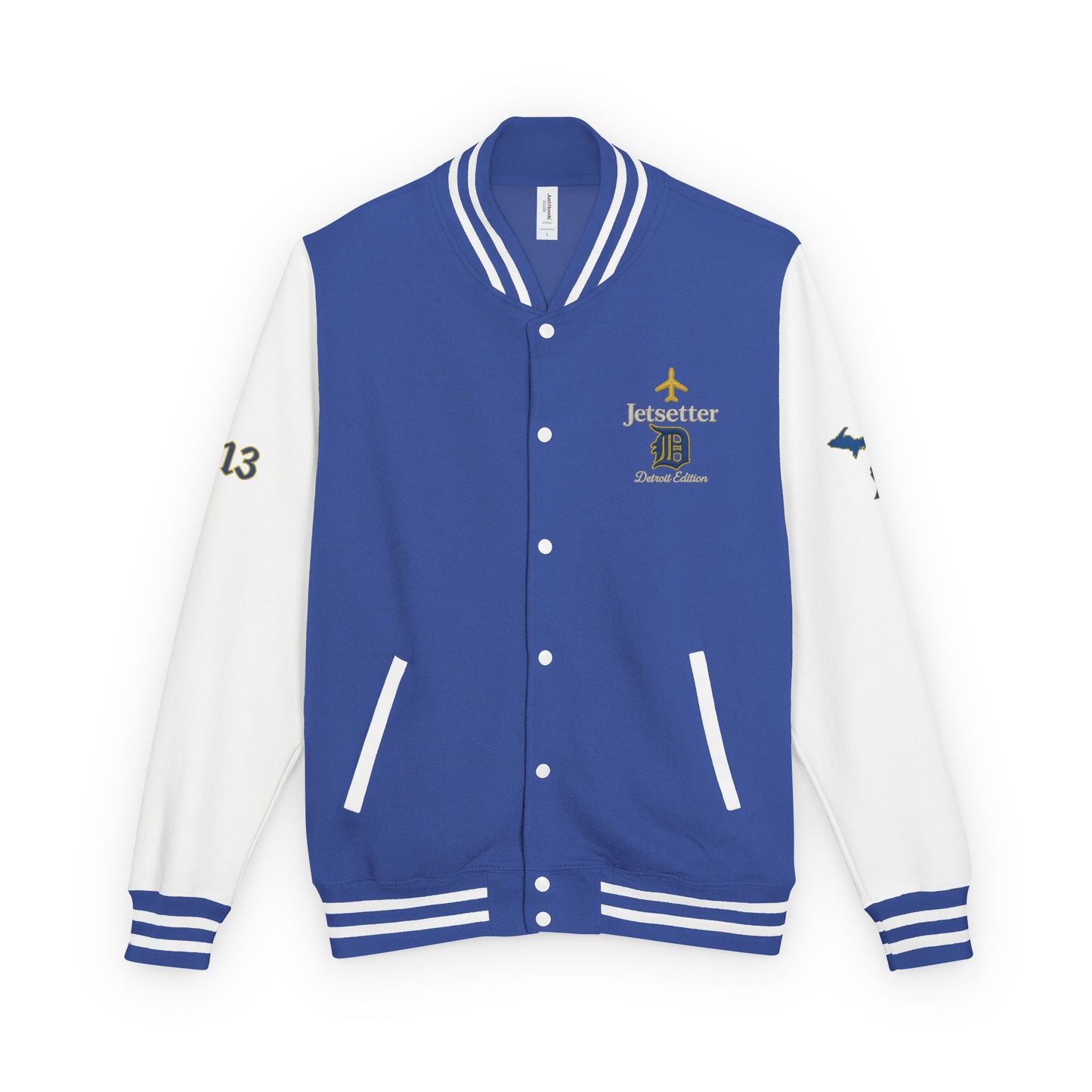 Jetsetter | Detroit Edition | Heavyweight Letterman Jacket - JusKay Design
