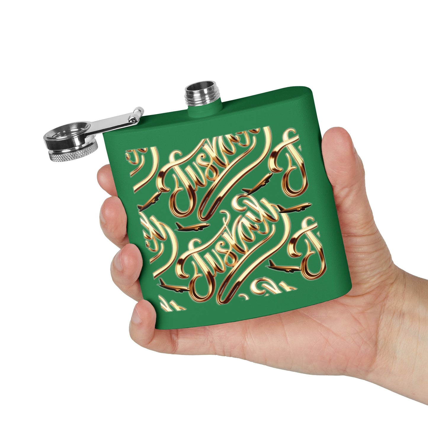 Stainless Steel Flask, 6oz - JusKay Design