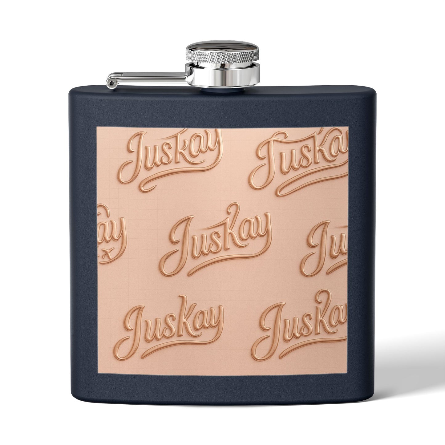 Stainless Steel Flask 6oz Luxe Pattern | JusKay Design