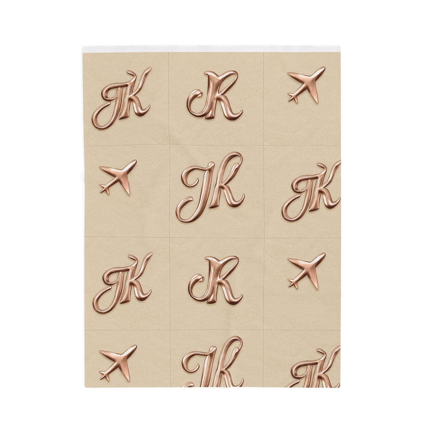 Plush Travel Blanket Luxe Pattern | JusKay Design