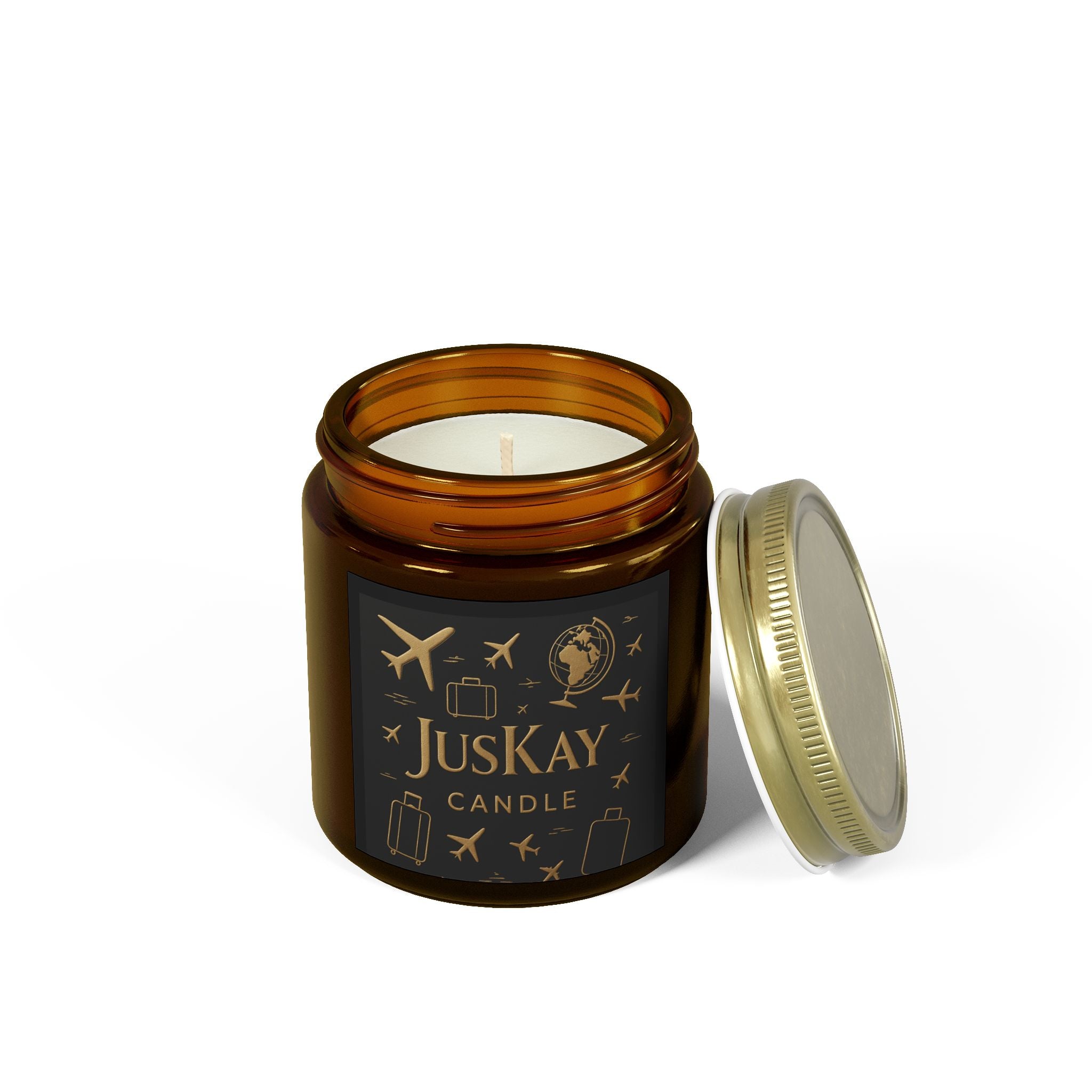 Travel Scented Candles, Coconut Apricot Wax