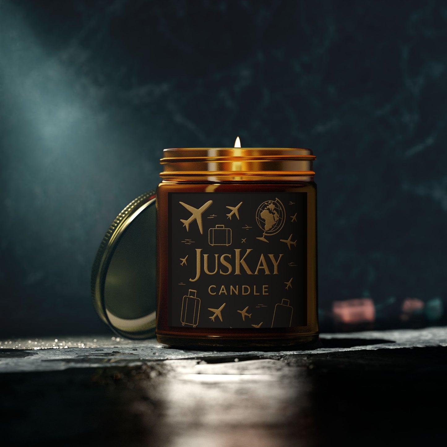 JusKay Travels Scented Candles | Coconut Apricot Wax