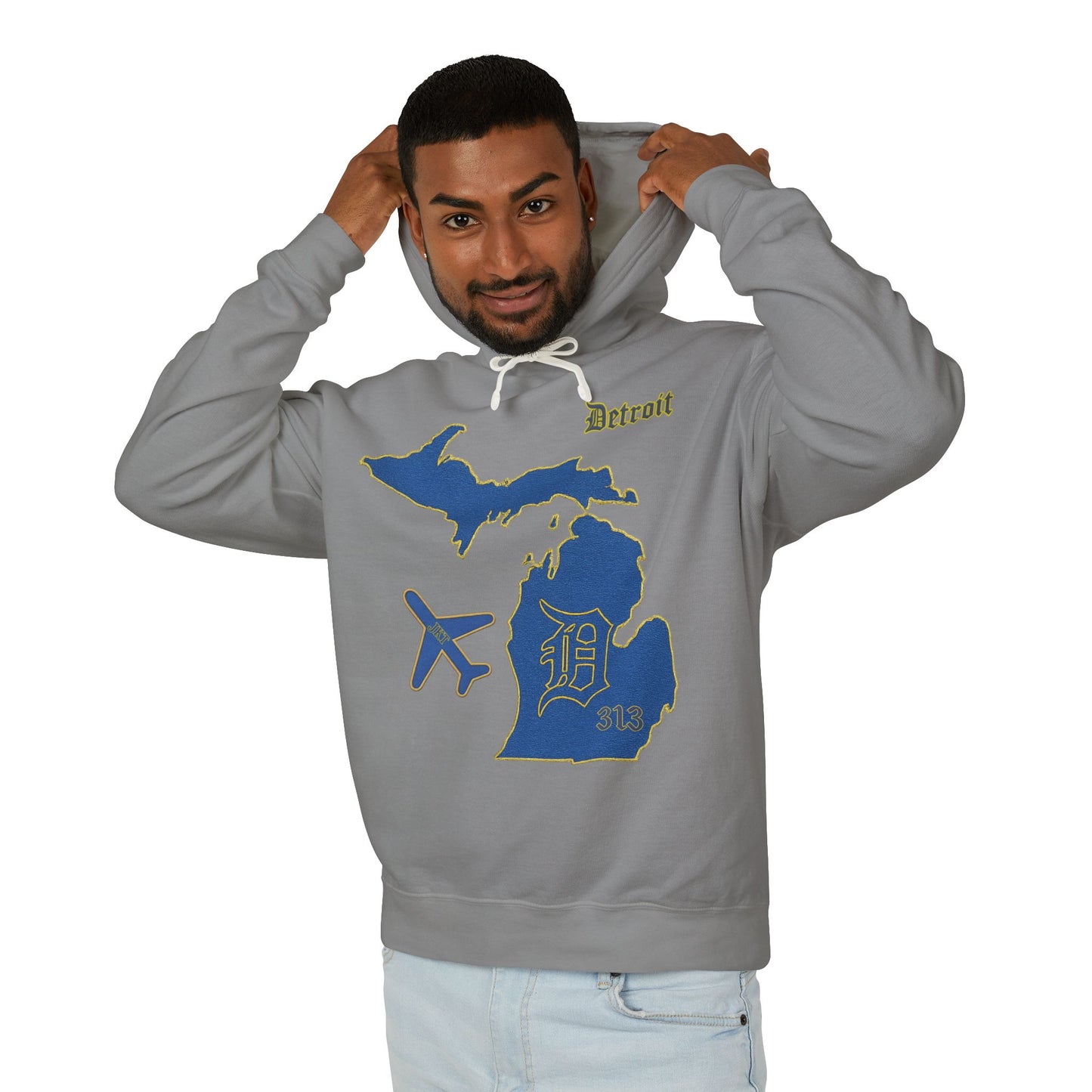 Jetsetter Hoodie | Detroit Edition - Michigan Map Travel Pullover