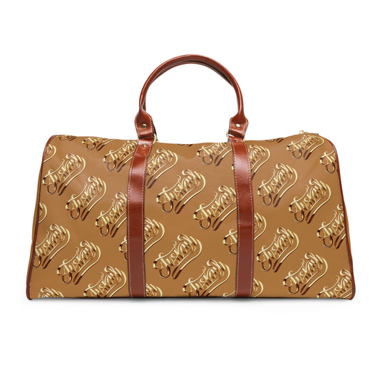 Stylish Travel Bag | JusKay Design (Light Brown)