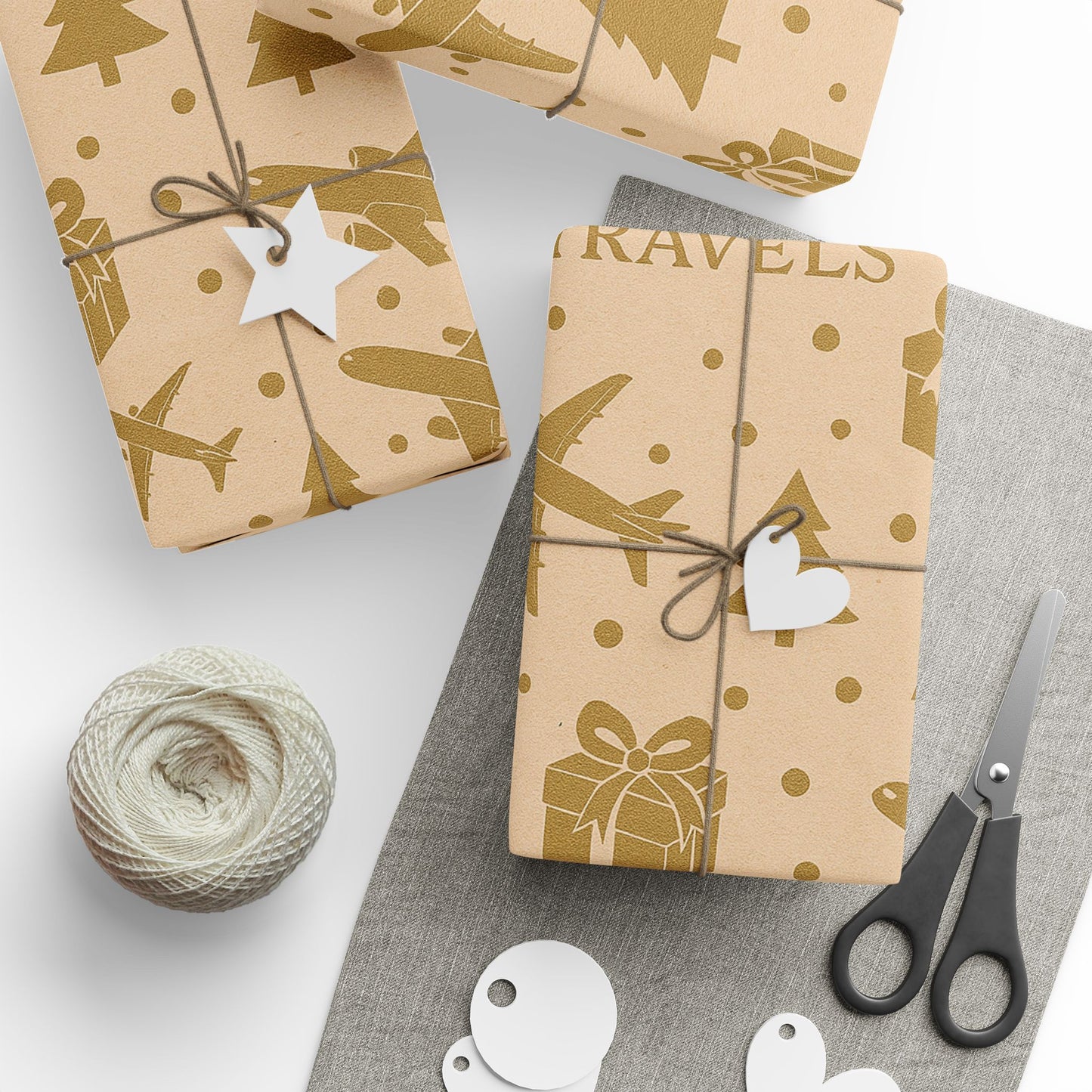 Christmas | Holiday Wrapping Paper | JusKay Travels Design