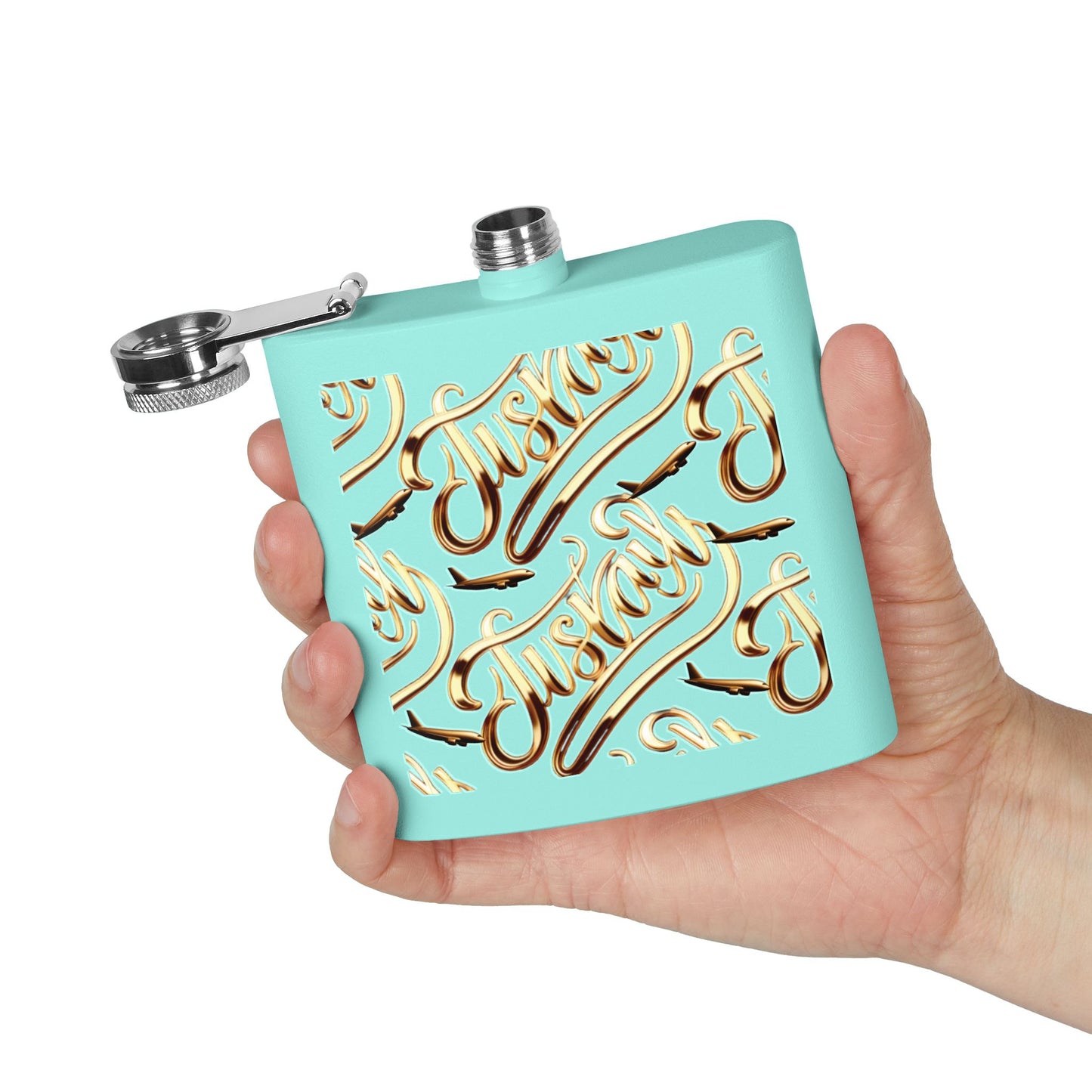 Stainless Steel Flask, 6oz - JusKay Design