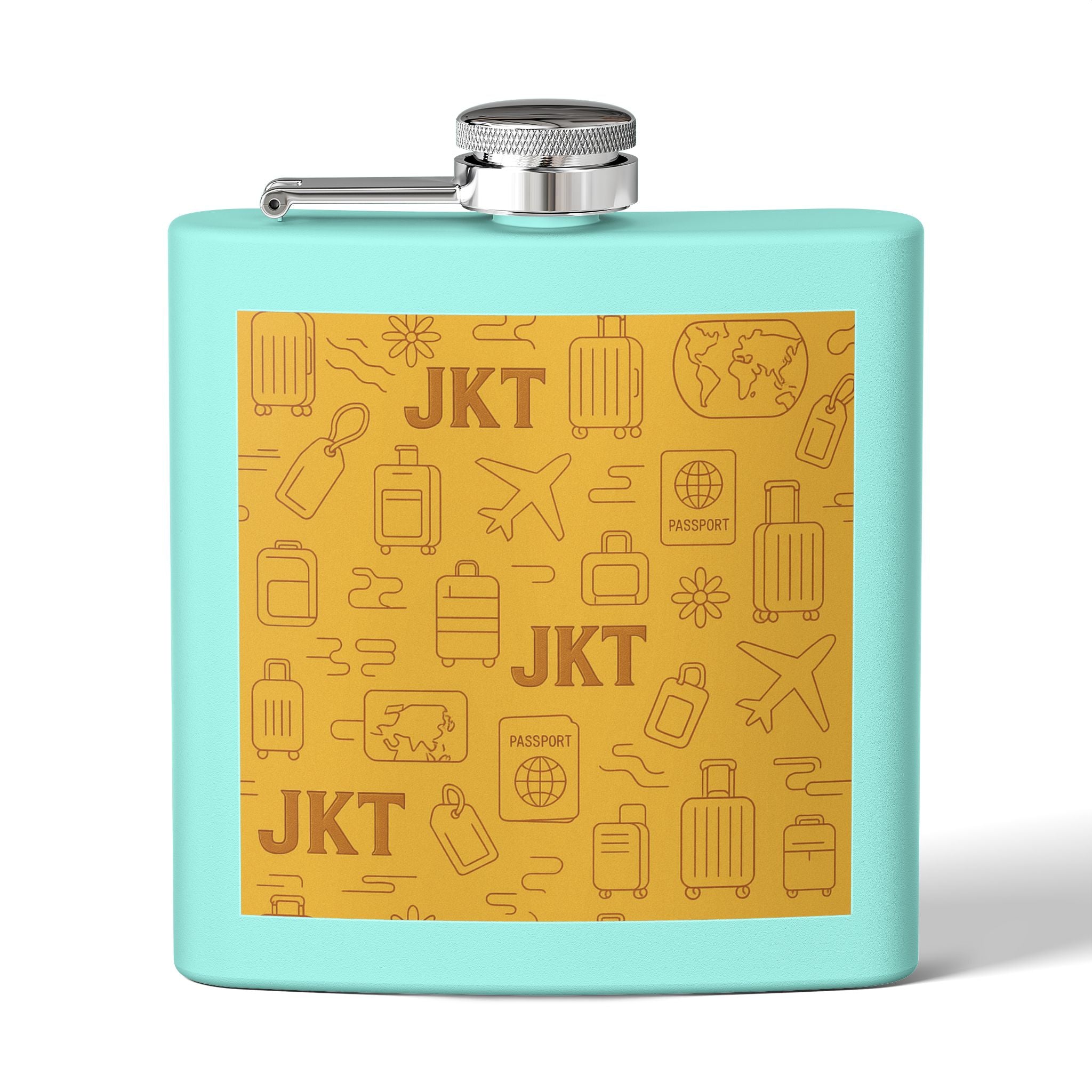 Stainless Steel Flask, 6oz - JusKay Design