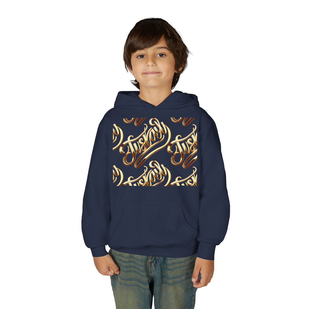 Youth Hooded Sweatshirt with Juskay Design