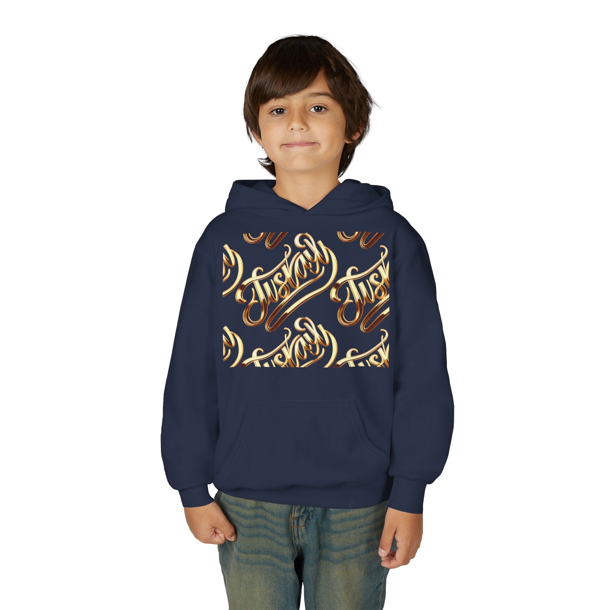 Youth Hooded Sweatshirt with Juskay Design