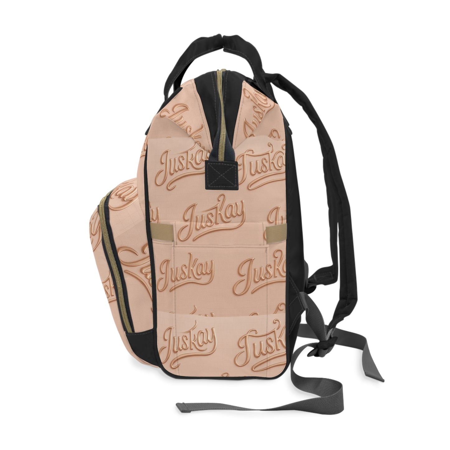 Stylish Travel Diaper Backpack Luxe Pattern | JusKay Design