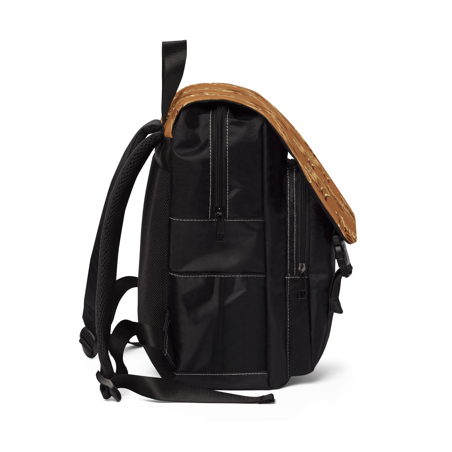 Shoulder Travel Backpack| JusKay Design (Light Brown)
