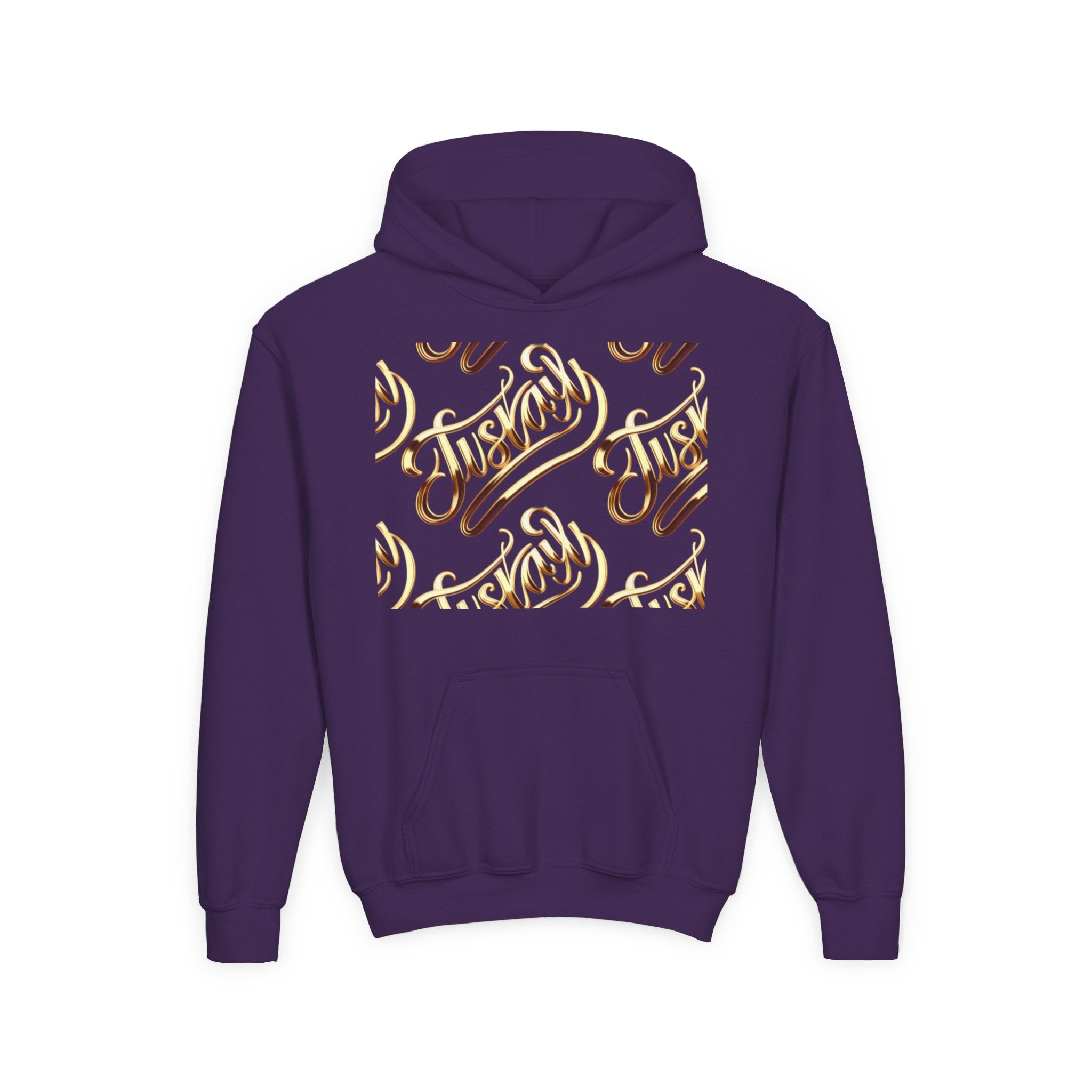 Youth Hooded Sweatshirt with Juskay Design