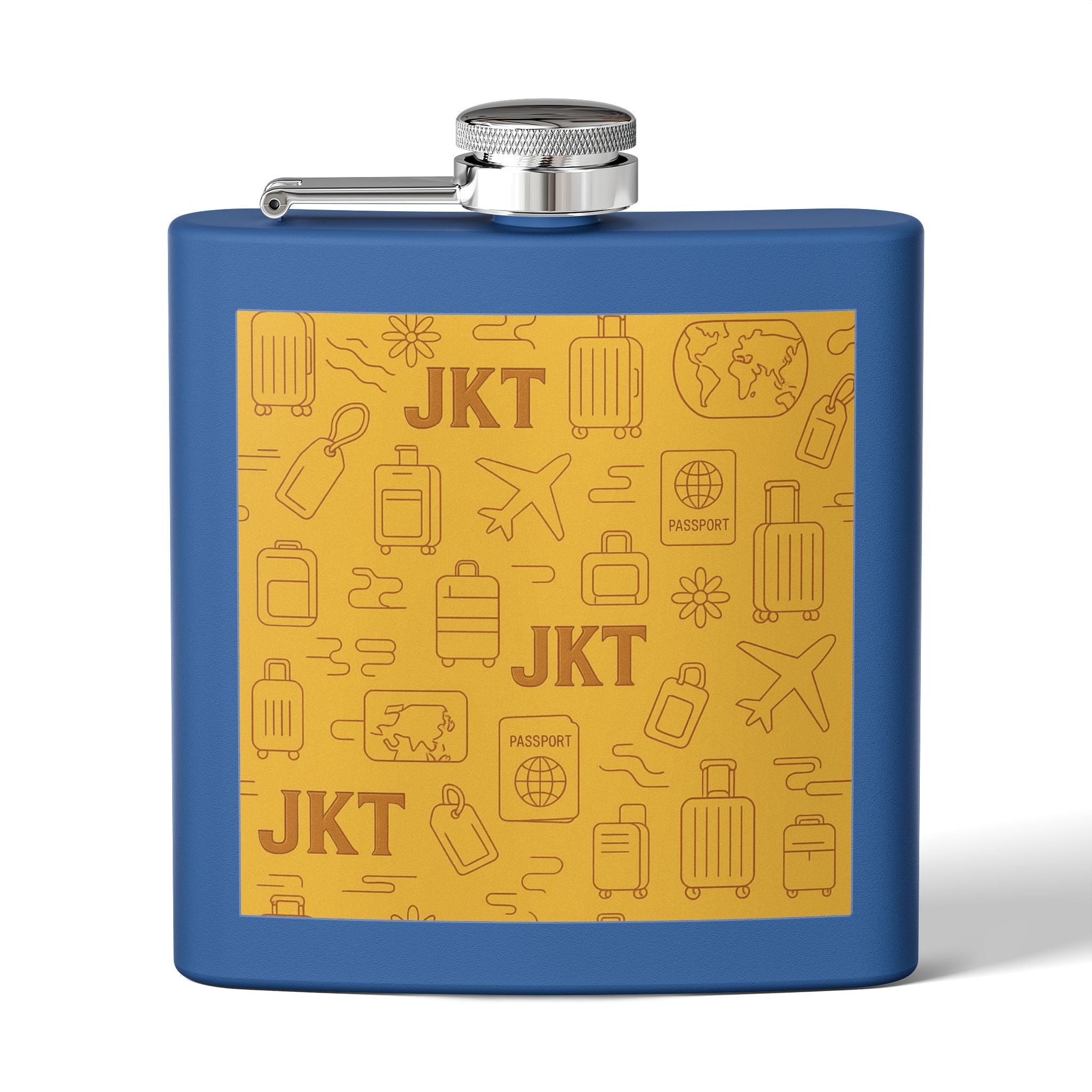 Stainless Steel Flask, 6oz - JusKay Design
