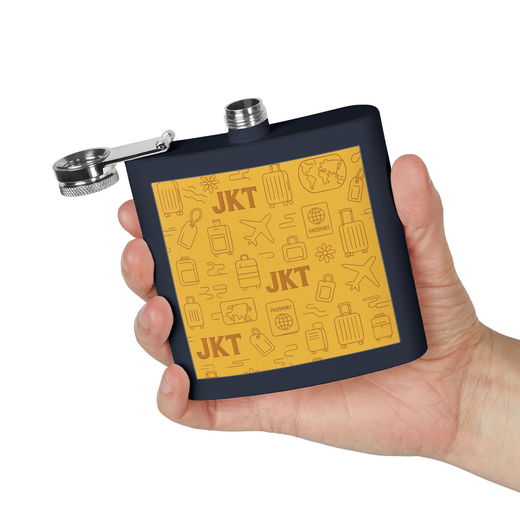 Stainless Steel Flask, 6oz - JusKay Design