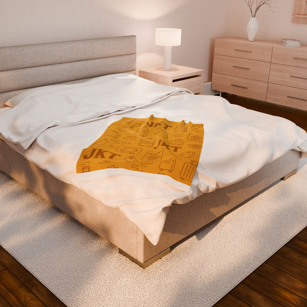 Plush Travel Blanket - Juskay Design