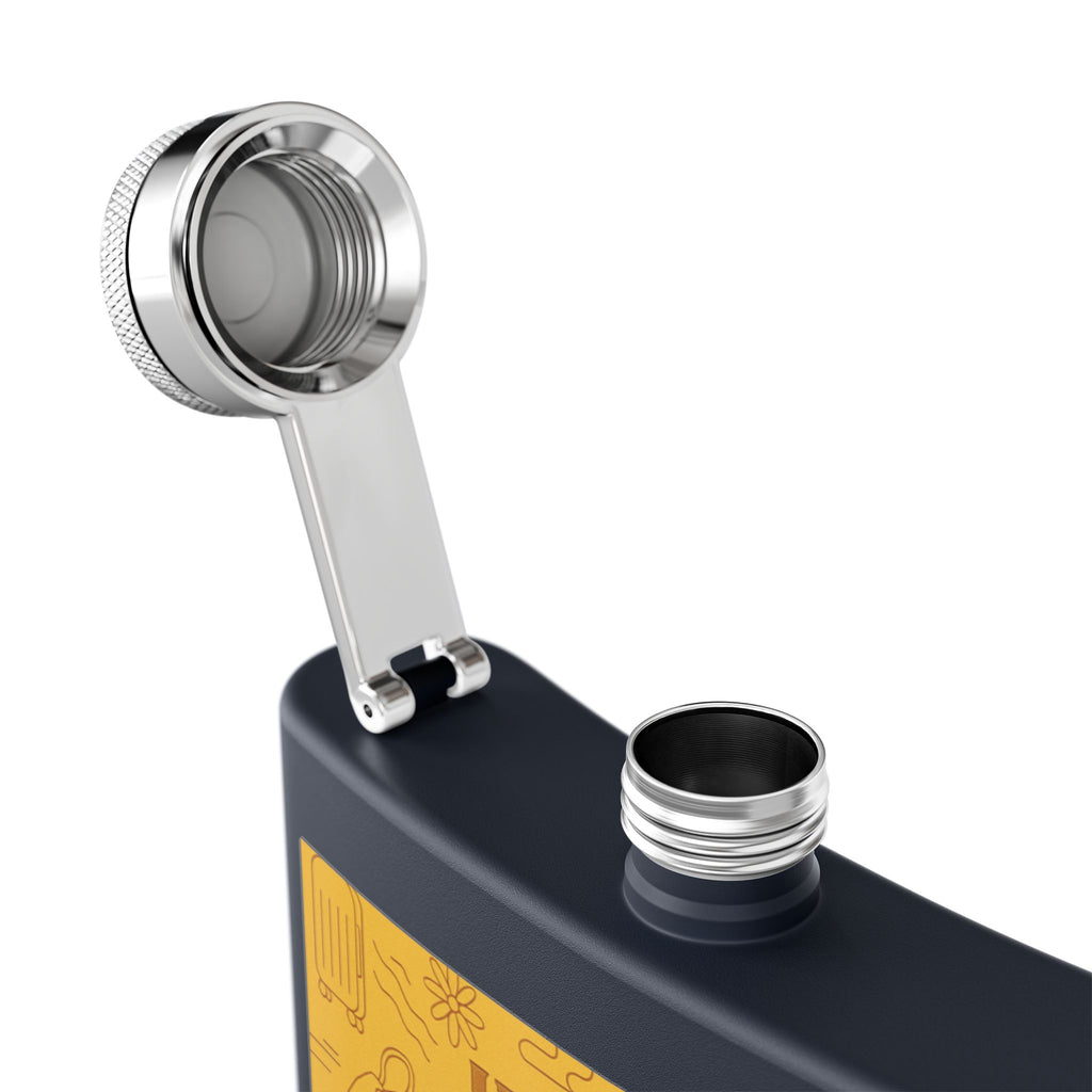 Stainless Steel Flask, 6oz - JusKay Design