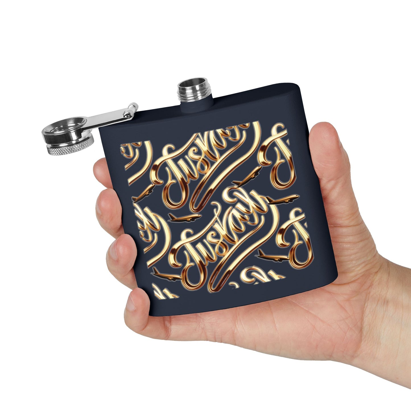 Stainless Steel Flask, 6oz - JusKay Design