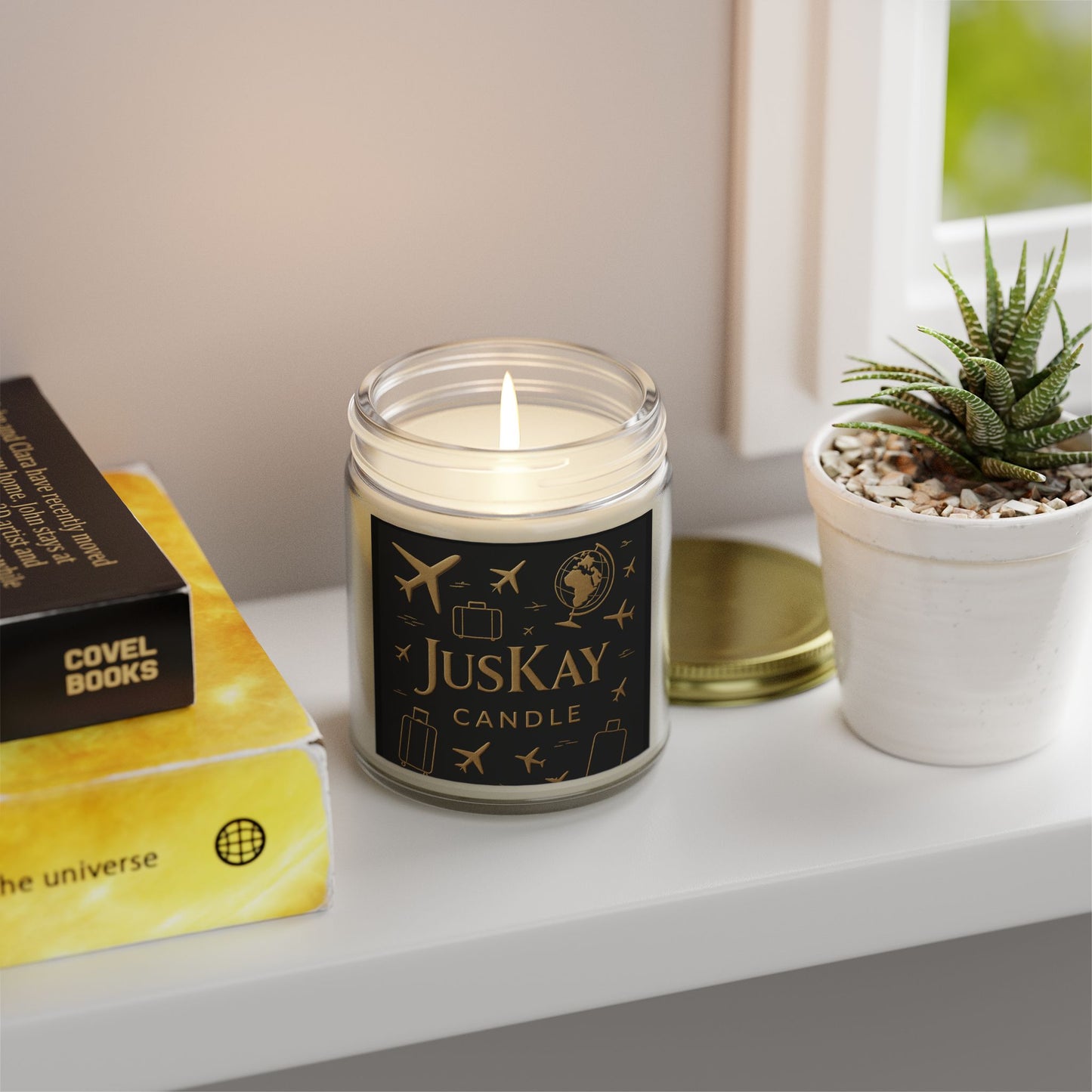 JusKay Travels Scented Candles | Coconut Apricot Wax
