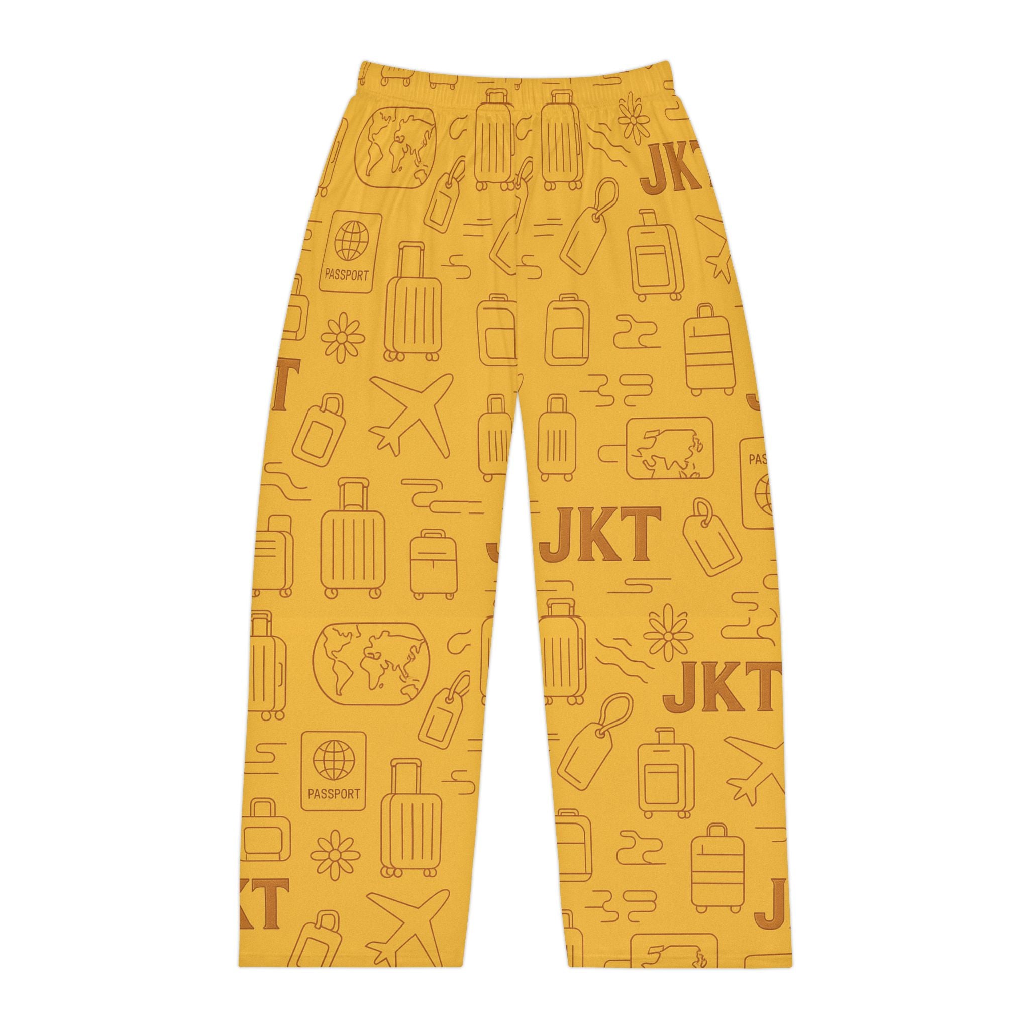 Travel-Inspired Men's Pajama Pants, Loungewear