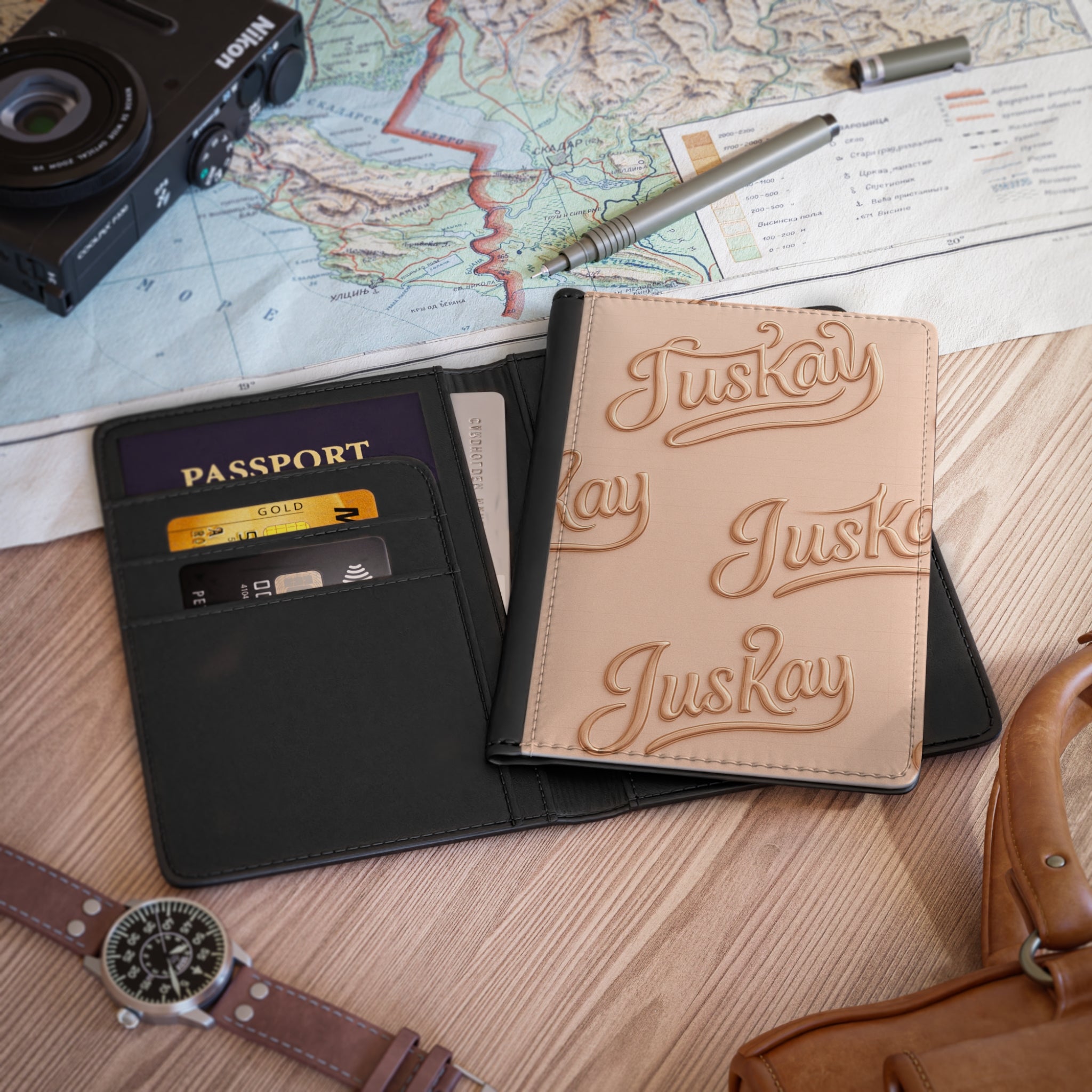 Passport Cover Juskay Design, Travel Accessory