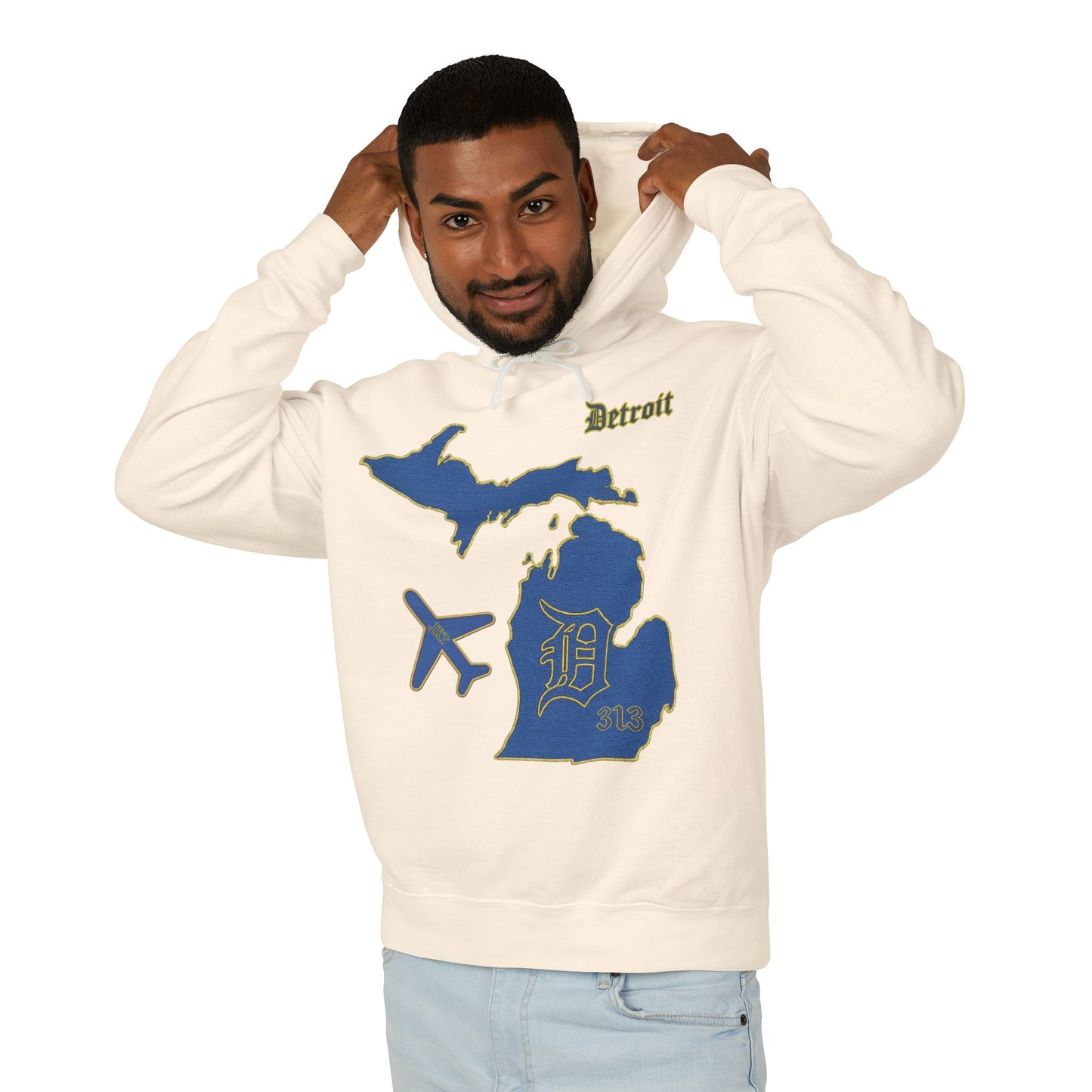 Jetsetter Hoodie | Detroit Edition - Michigan Map Travel Pullover