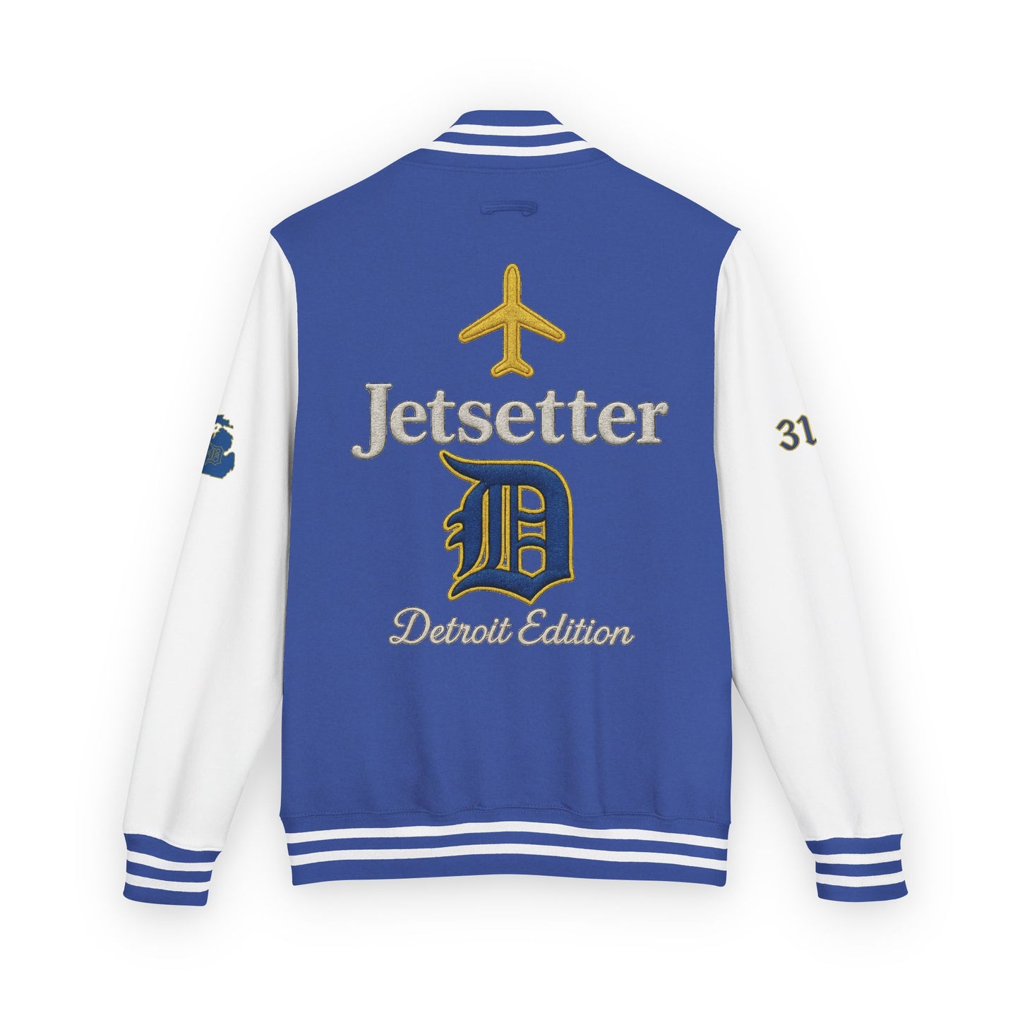 Jetsetter | Detroit Edition | Heavyweight Letterman Jacket - JusKay Design