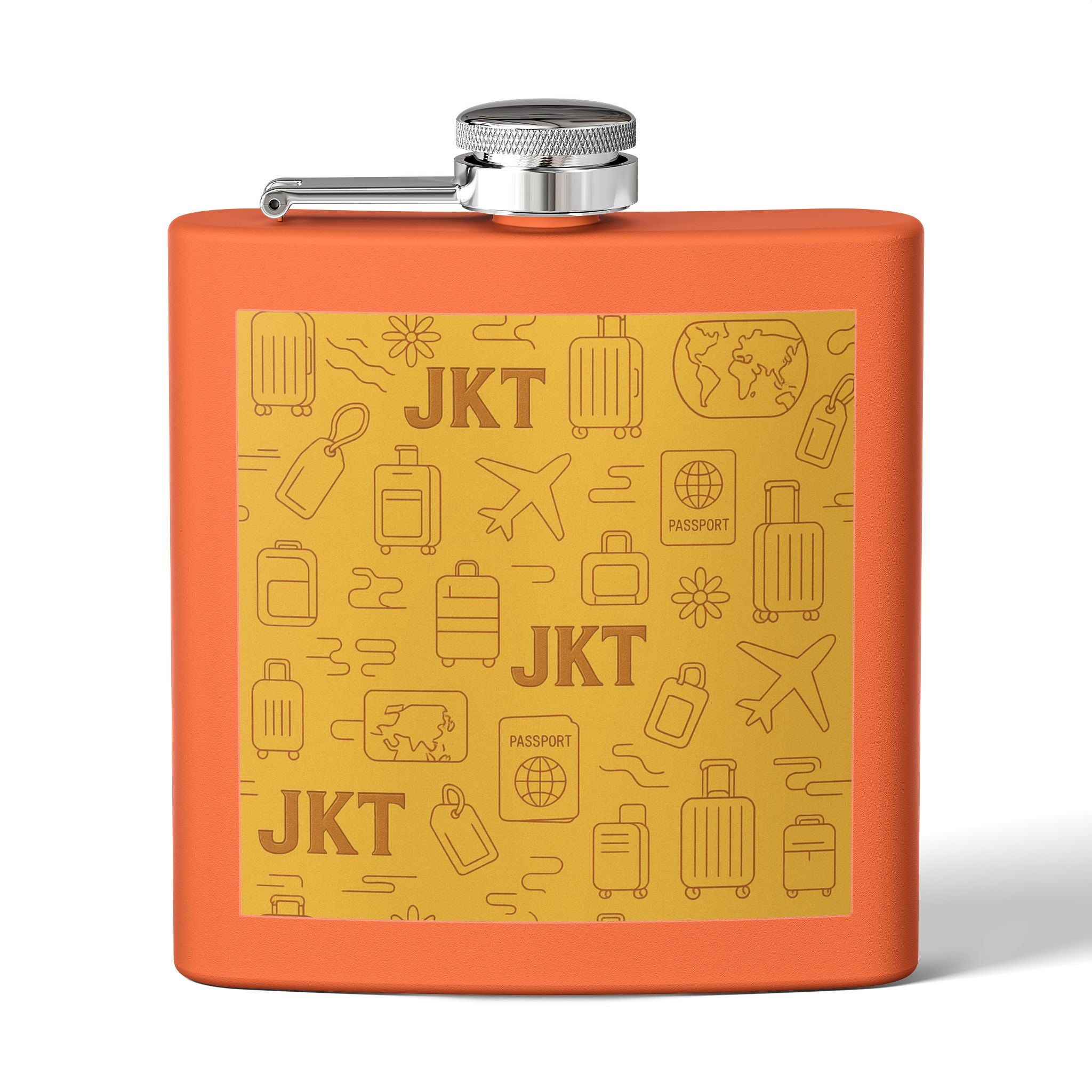Stainless Steel Flask, 6oz - JusKay Design
