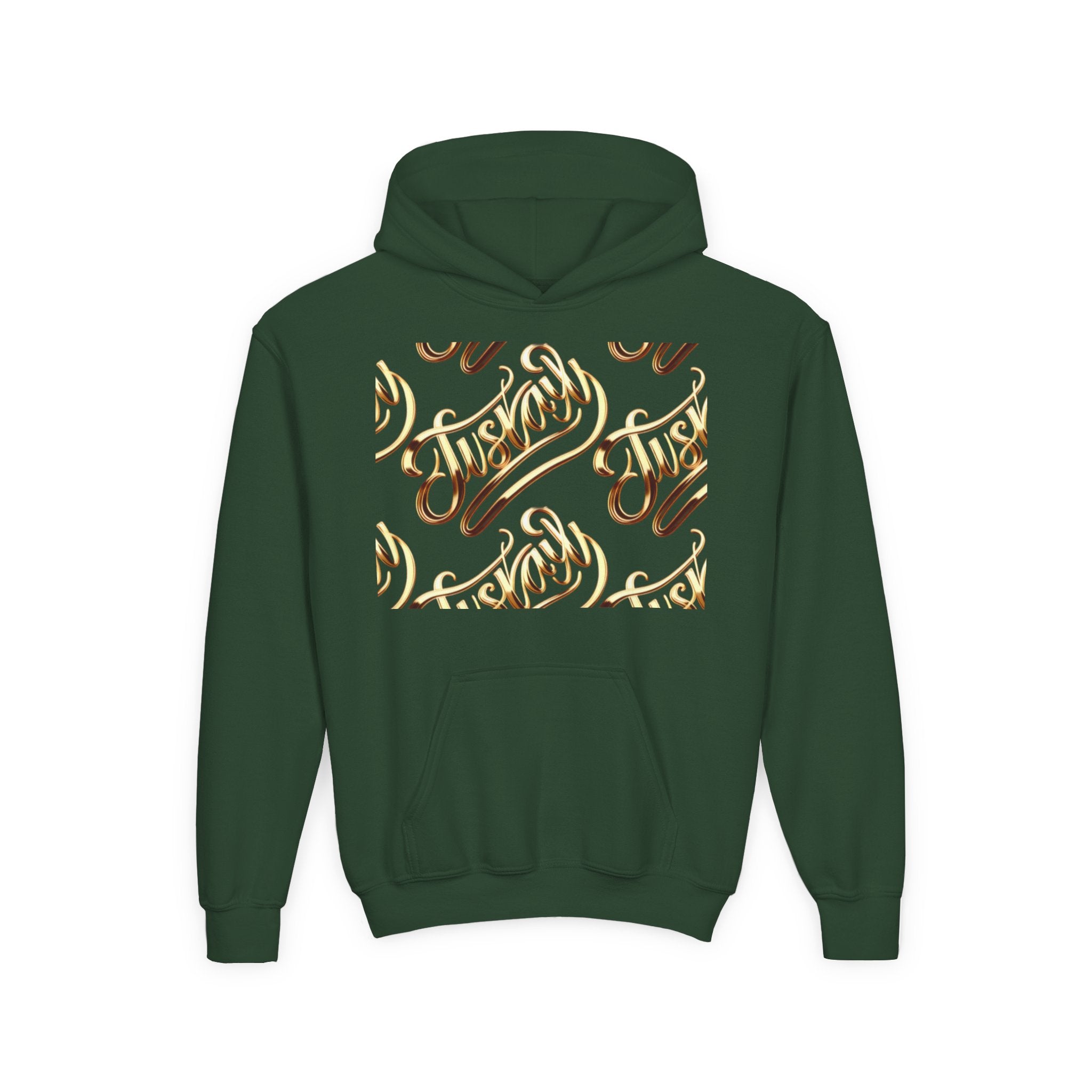 Youth Hooded Sweatshirt with Juskay Design