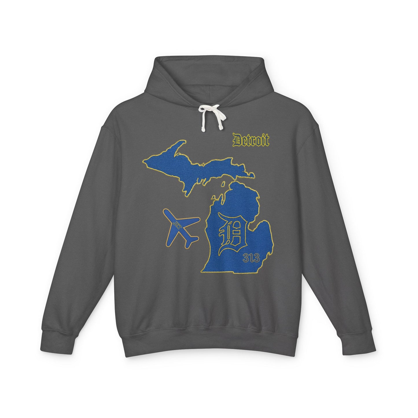 Jetsetter Hoodie | Detroit Edition - Michigan Map Travel Pullover