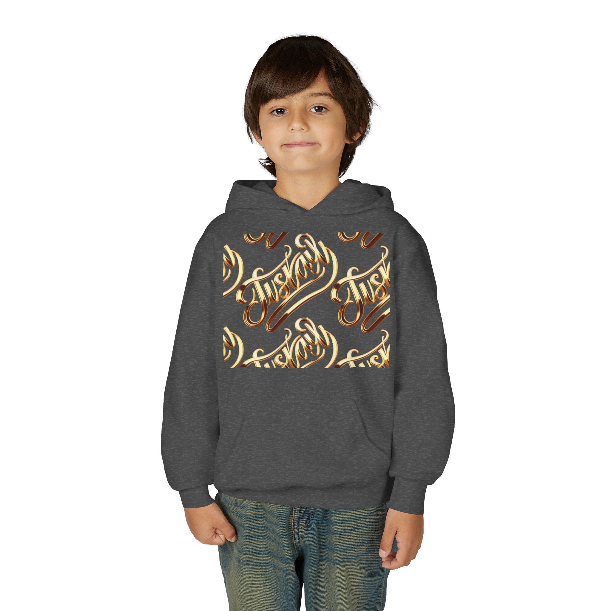 Youth Hooded Sweatshirt with Juskay Design
