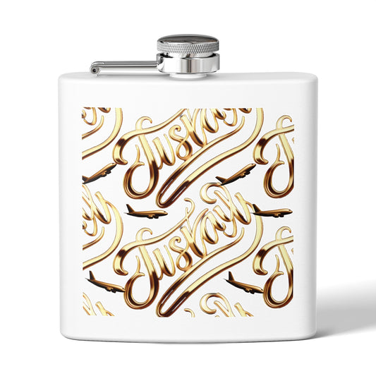 Stainless Steel Flask, 6oz - JusKay Design