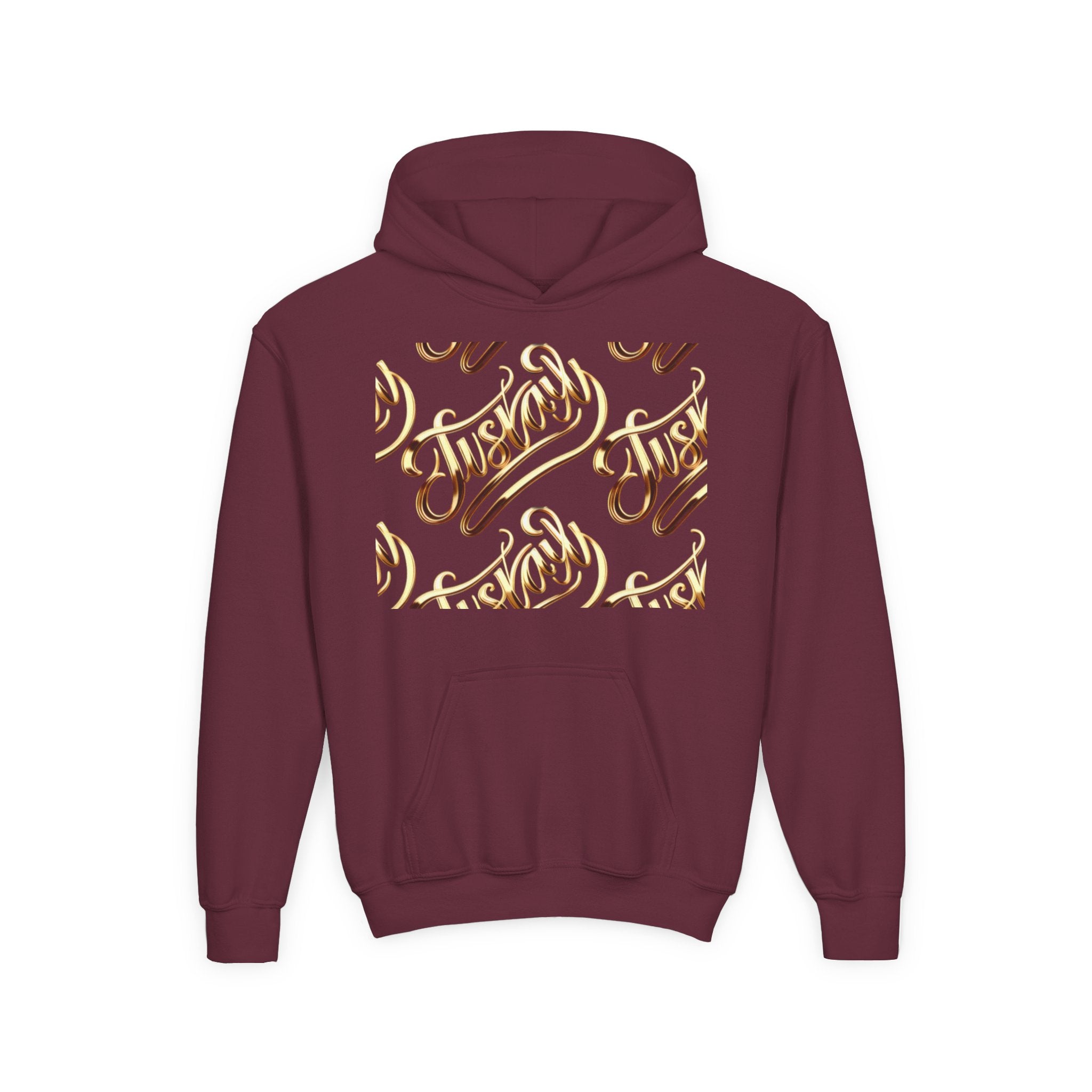 Youth Hooded Sweatshirt with Juskay Design