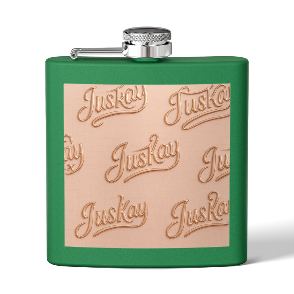 Stainless Steel Flask, 6oz - JusKay Design