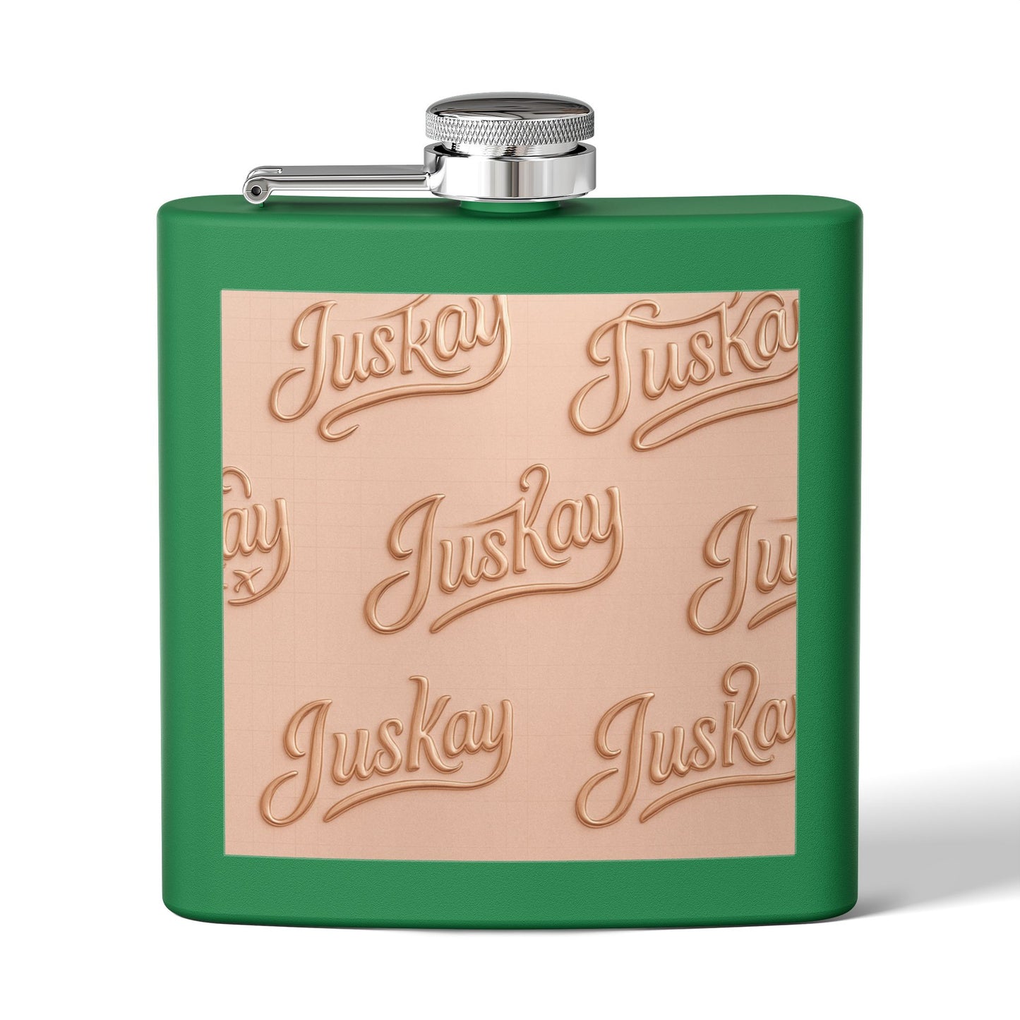 Stainless Steel Flask 6oz Luxe Pattern | JusKay Design