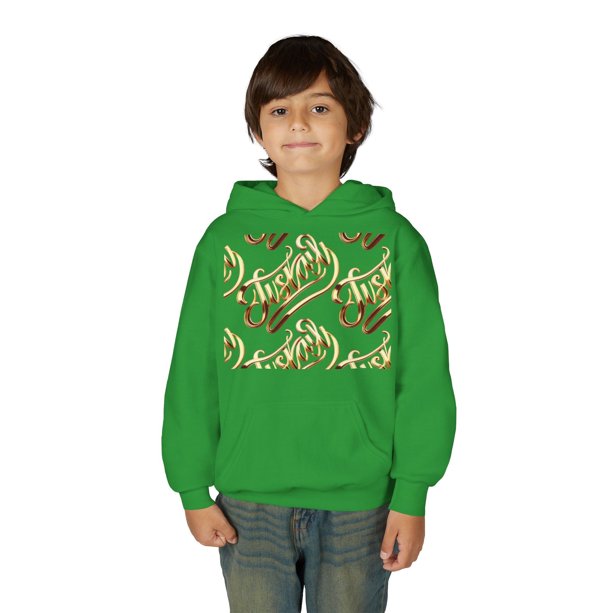 Youth Hooded Sweatshirt with Juskay Design