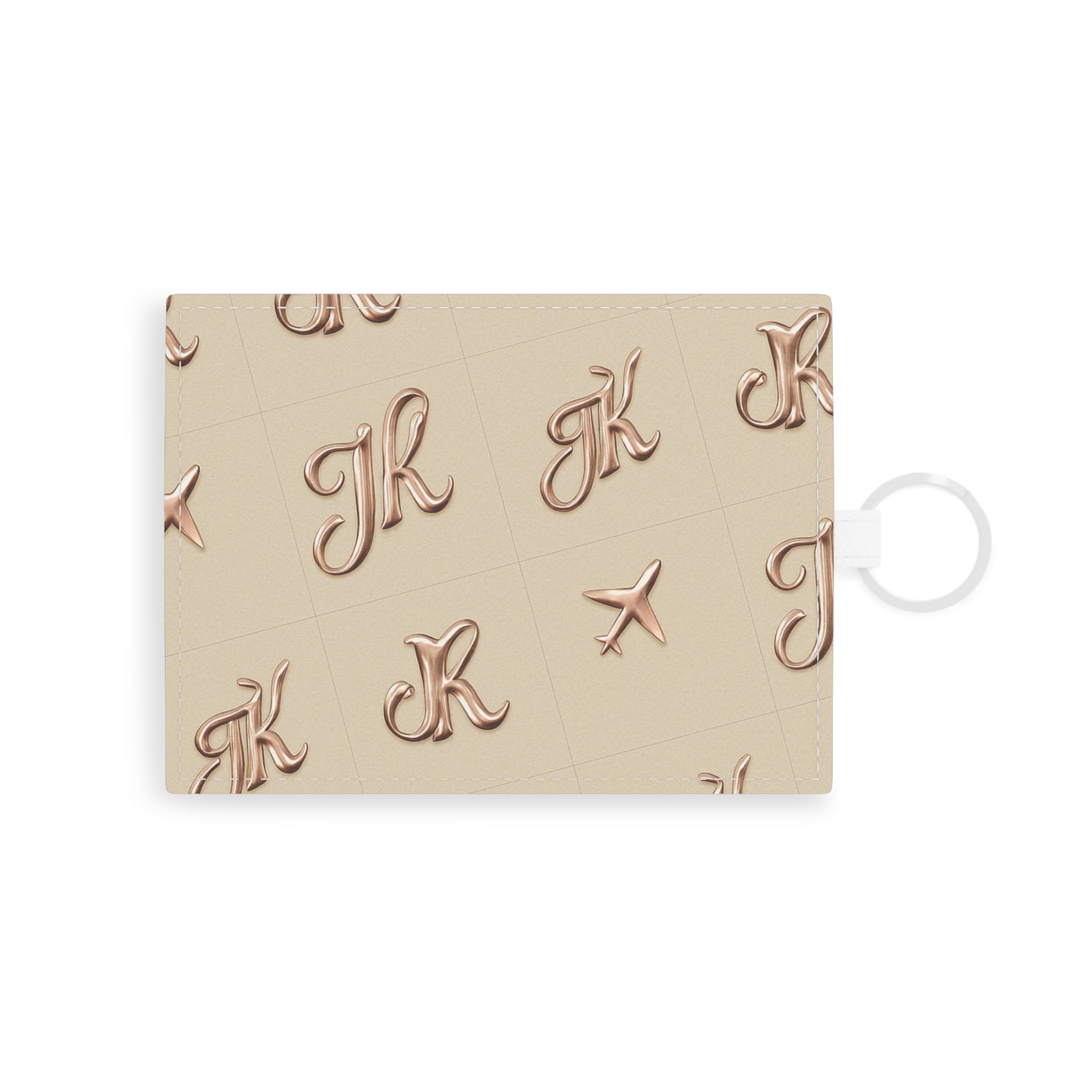 Card Holder with Travel Design - Saffiano Leather